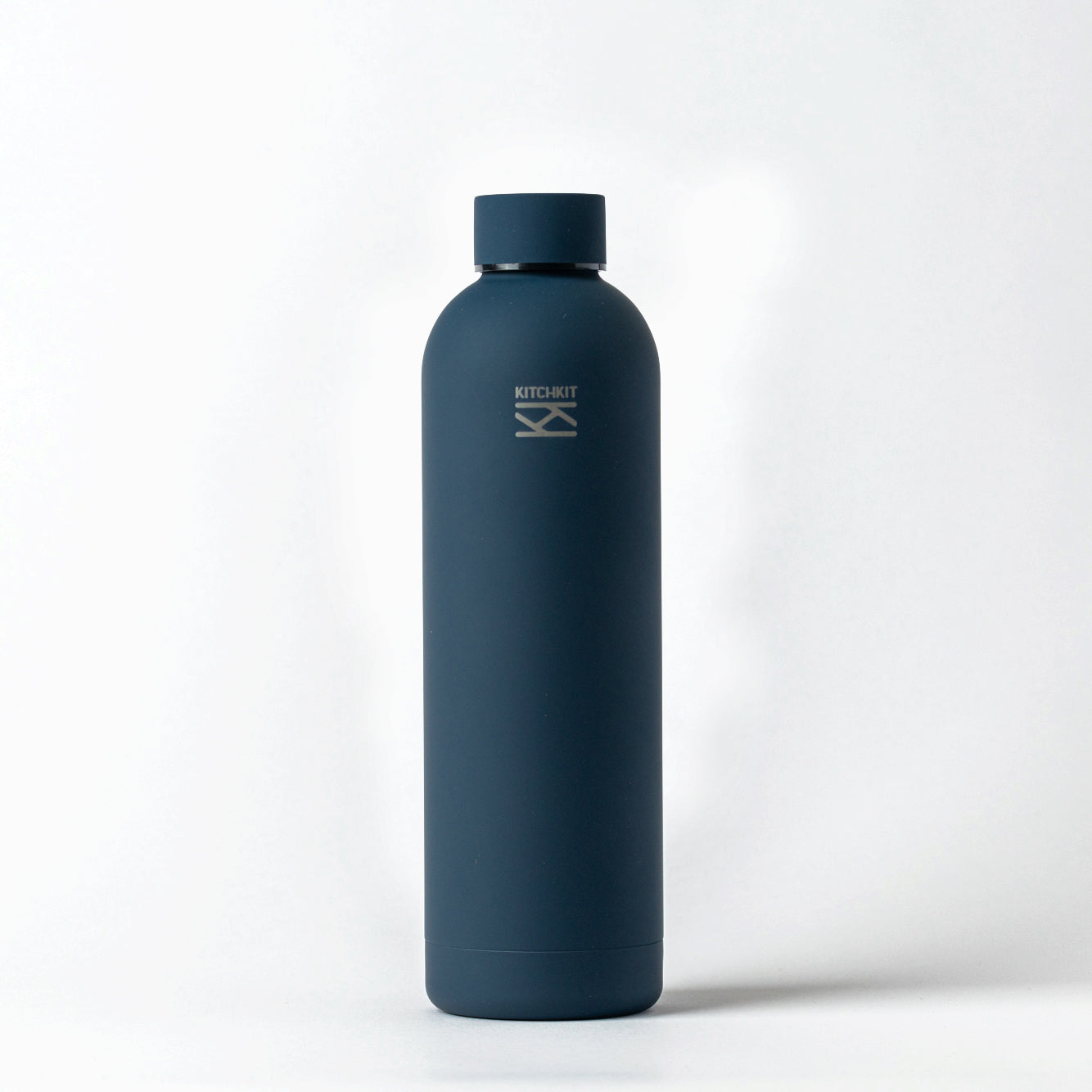 Navy Blue Steel Water Bottle