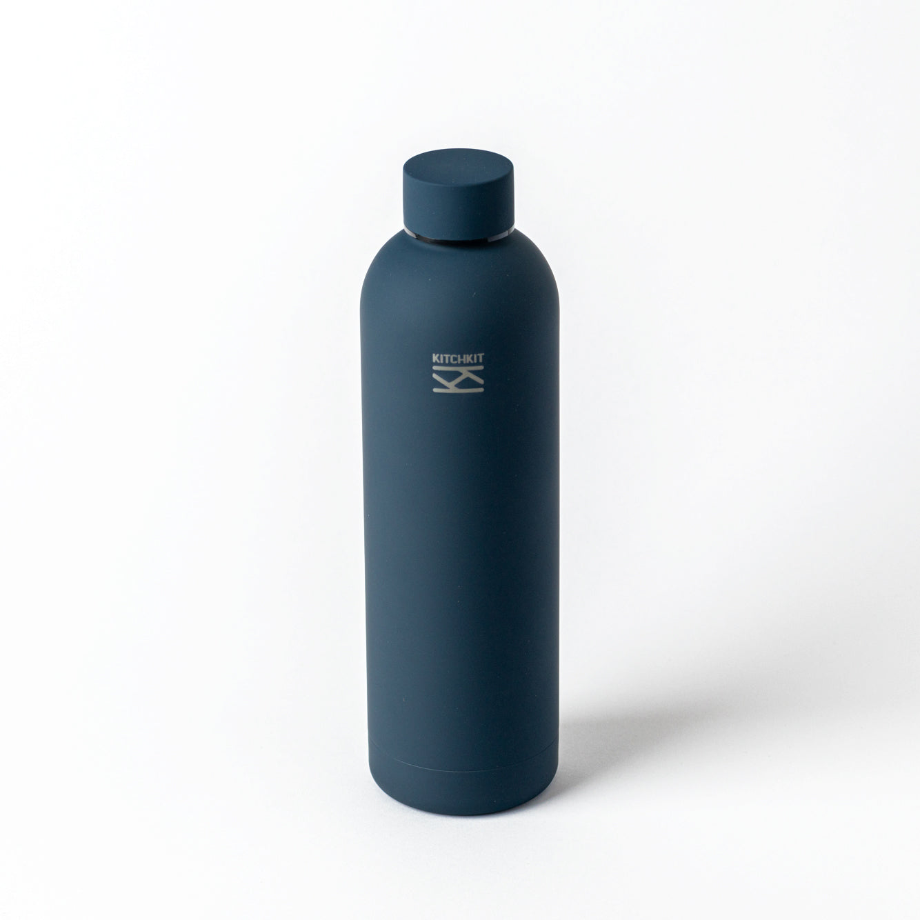Navy Blue Steel Water Bottle