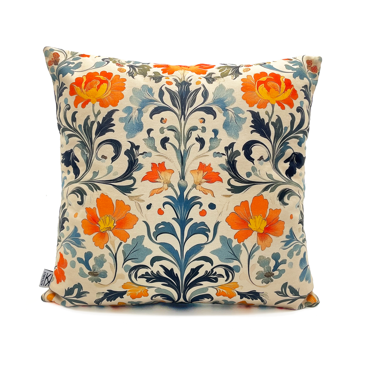 Orange Tapestry Cushion Cover