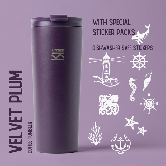 Velvet Plum Steel Coffee Tumbler