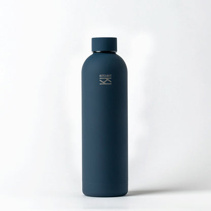 Navy Blue Steel Water Bottle