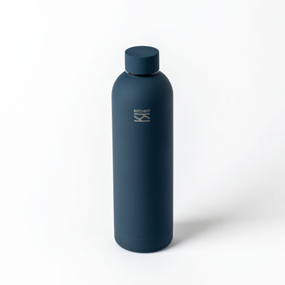 Navy Blue Steel Water Bottle