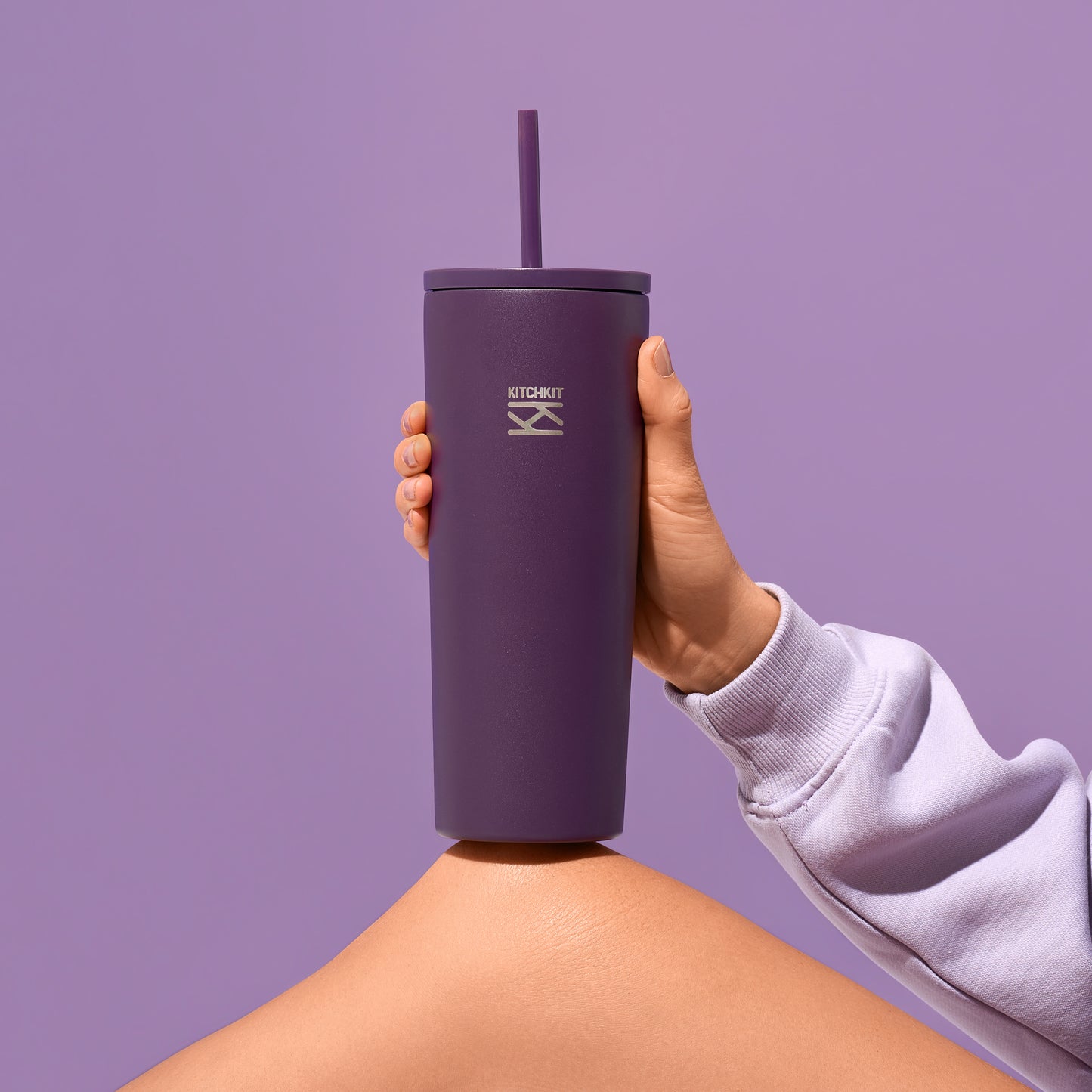 Velvet Plum Steel Coffee Tumbler