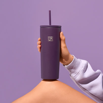 Velvet Plum Steel Coffee Tumbler