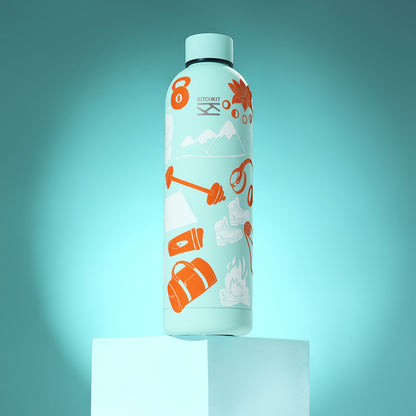 Alpine Aqua Steel Water Bottle