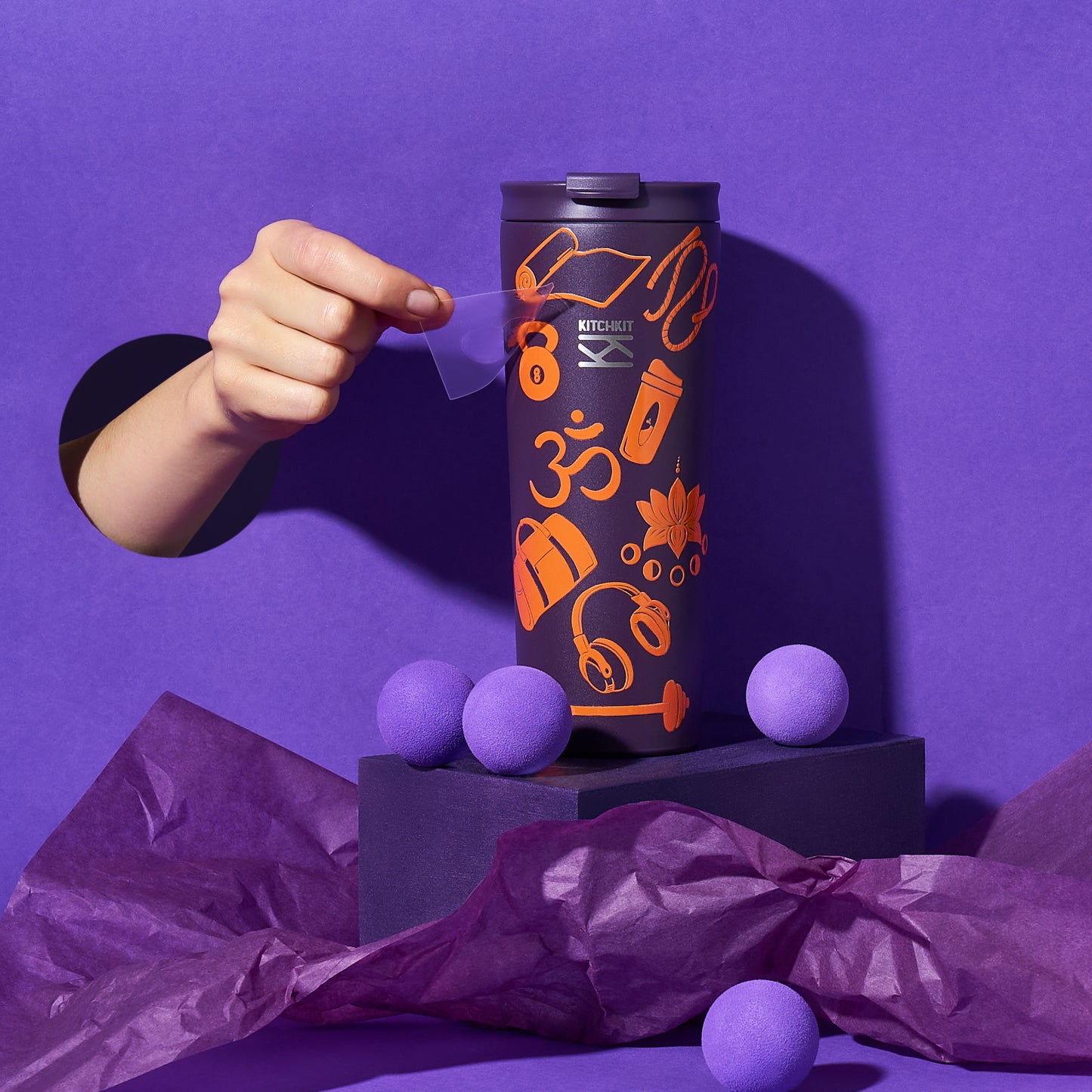 Velvet Plum Steel Coffee Tumbler