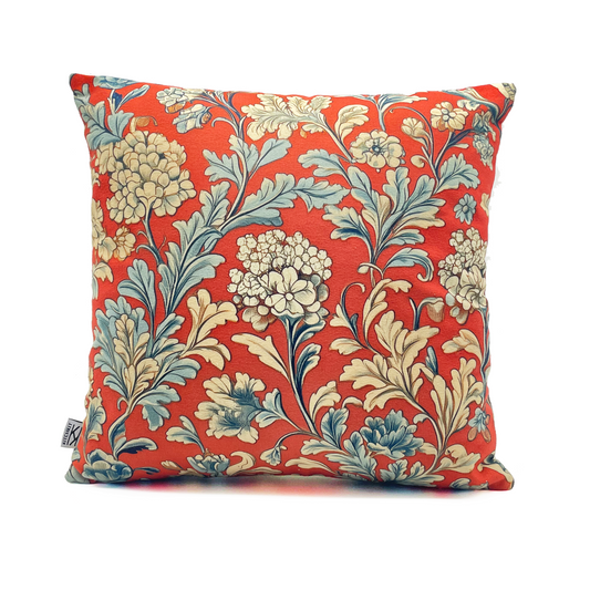 Vermilion Tapestry Cushion Cover