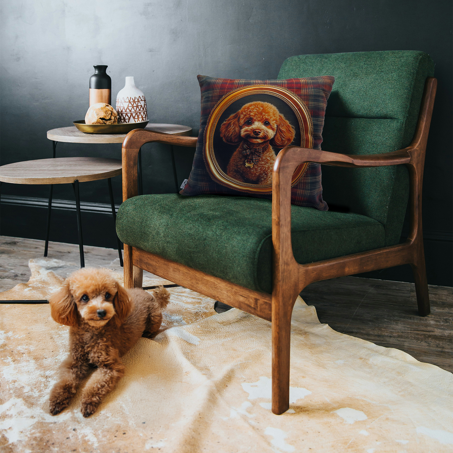 Poodle Cushion Cover