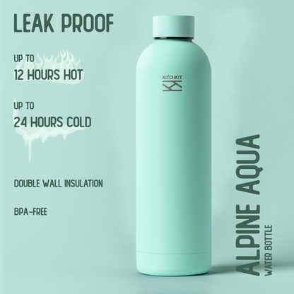 Alpine Aqua Steel Water Bottle
